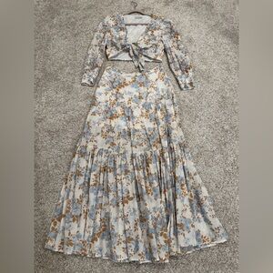 WAYF two piece skirt set SZ M